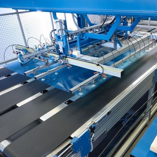 Máquina apiladora de placas - Breyer GmbH Maschinenfabrik - para línea de extrusión / modulable