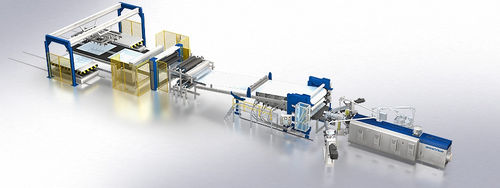 Línea de extrusión multicapas - Breyer GmbH Maschinenfabrik - para envases termoformados / de placas / para PP