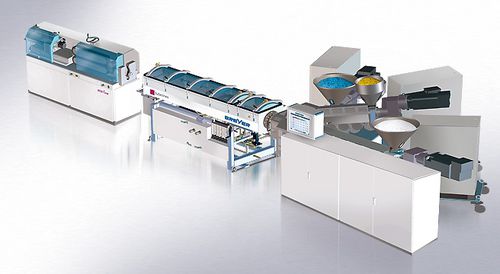 Línea de extrusión para tubos flexibles de embalaje de cosméticos - eco·line  - Breyer GmbH Maschinenfabrik - 7 capas / de tubos / para PP