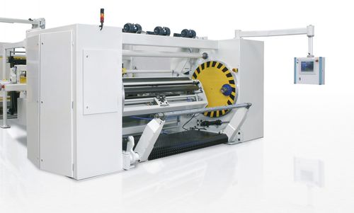 Enrolladora de film - Breyer GmbH Maschinenfabrik - automática / para línea de extrusión / semiautomática
