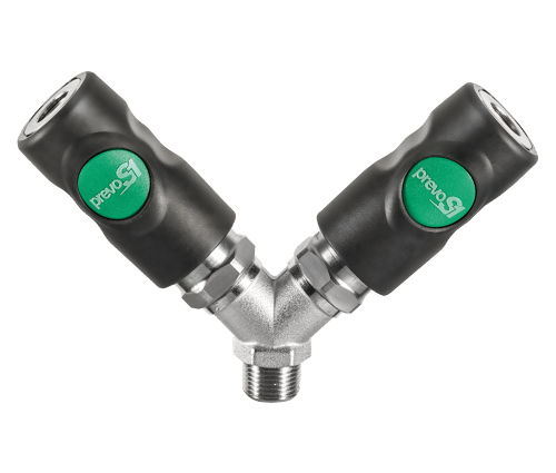 Racor neumático - ESI 0781 series - Prevost - roscado / push-to-lock / en Y