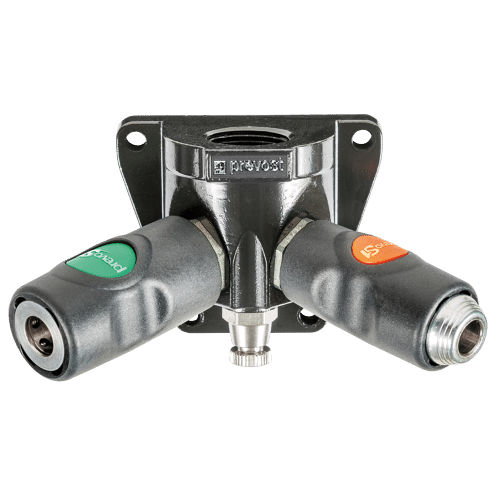 Racor neumático - ESI 078104WKB6 - Prevost - roscado / push-to-lock / en Y