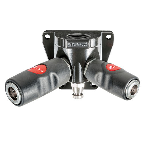 Racor neumático - USI 088204WKU6 - Prevost - de rosca / push-to-lock / en Y