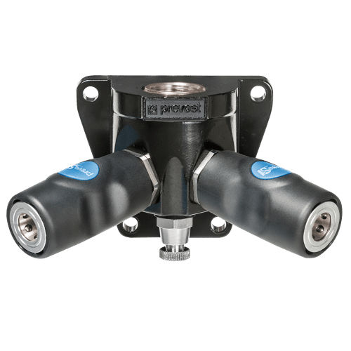Racor neumático - ISI 068103WF - Prevost - push-to-lock / en Y / aleación de aluminio