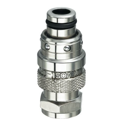 Racor neumático - CPI 086101 - Prevost - roscado / push-in / de latón niquelado