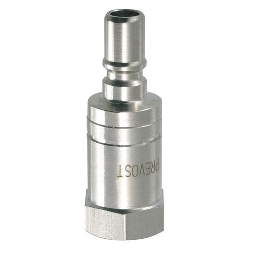 Adaptador hidráulico hembra-acanalado - PREOL 06610 series - Prevost - de acero inoxidable / de latón / recto