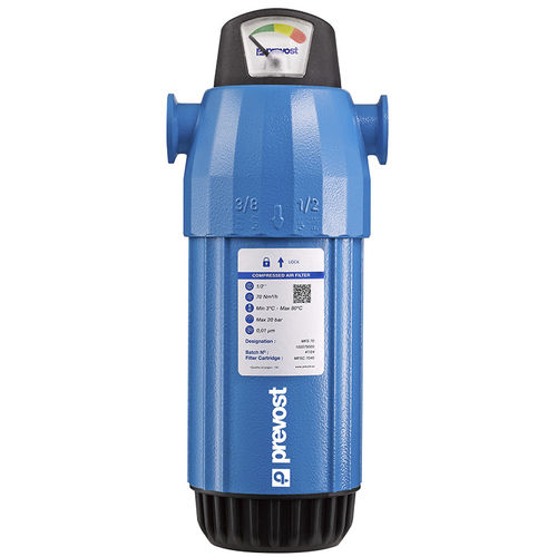 Filtro de aire comprimido - MFM - MFS - MFC series - Prevost - de cartucho / de carbón activado / sin silicona