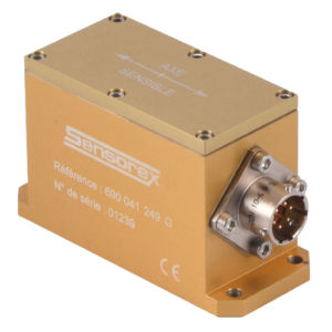 Inclinómetro 1 eje - SX41200 series - SENSOREX MEGGITT - salida de corriente / mecánico / óptico