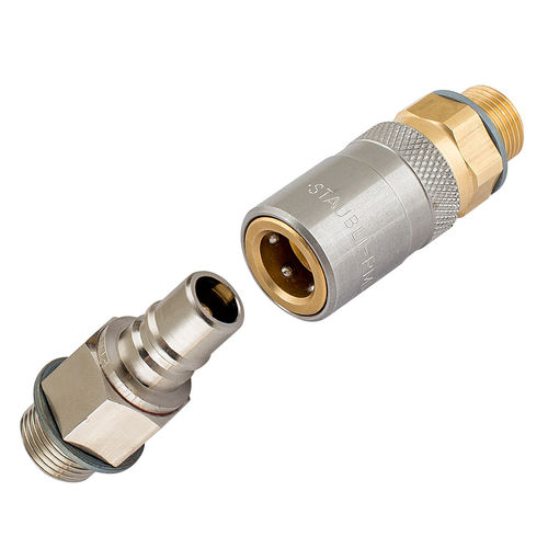 Racor hidráulico - RMI - Stäubli Fluid Connectors - neumático / rápido / de latón