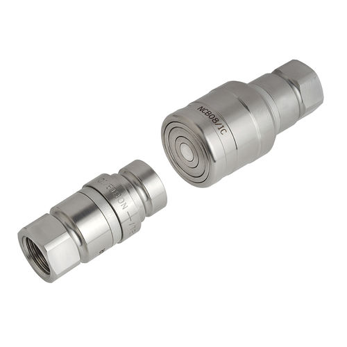 Racor neumático - NCB - Stäubli Fluid Connectors - rápido / de acero inoxidable / para aplicaciones químicas