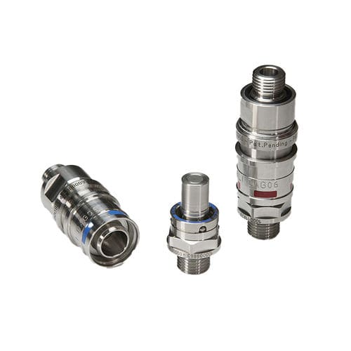 Racor con bloqueo automático - DAG - Stäubli Fluid Connectors - para líquido de refrigeración / rápido / de acero inoxidable
