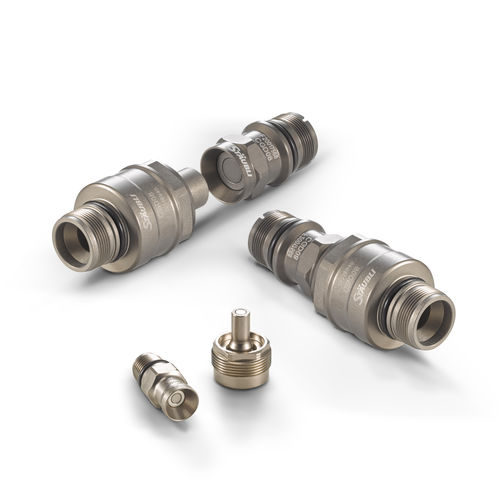 Racor para líquido de refrigeración - CGD - Stäubli Fluid Connectors - rápido / de latón niquelado / aleación de aluminio