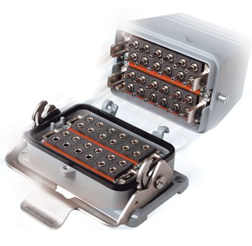Conector híbrido - CombiTac  - Stäubli Fluid Connectors - de fibras ópticas / rectangular / de bloqueo