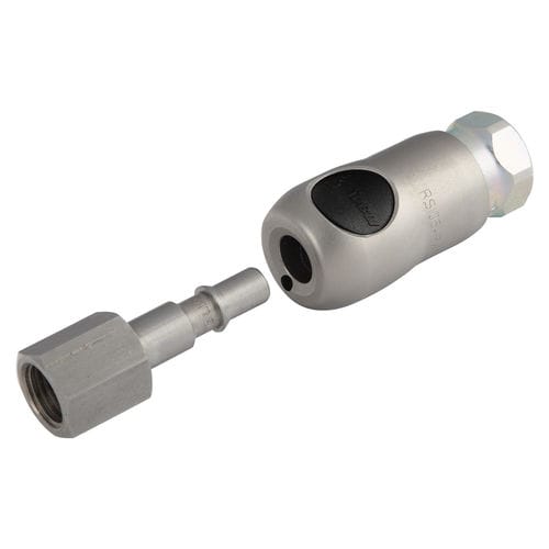 Racor para aire comprimido - RSI - Stäubli Fluid Connectors - rápido / de acero inoxidable / de seguridad