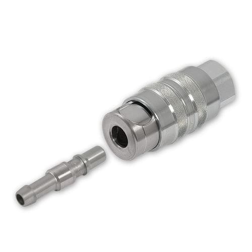 Racor neumático - ADS - Stäubli Fluid Connectors - rápido / de acero inoxidable / de seguridad