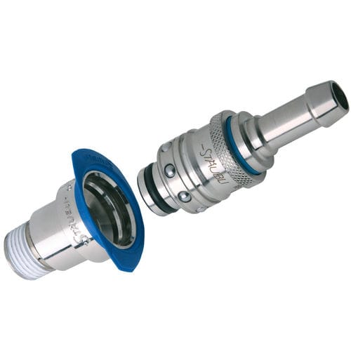 Racor hidráulico - RPL - Stäubli Fluid Connectors - rápido / de latón niquelado / compacto