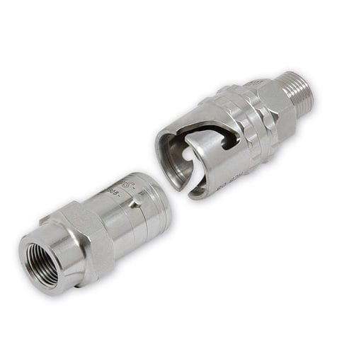 Racor neumático - HCB - Stäubli Fluid Connectors - rápido / de acero inoxidable / resistente a las vibraciones