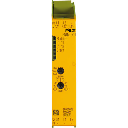 Relé de seguridad para montaje en panel - PNOZ yh1 2DI - PILZ - enchufable / de dos canales / monocanal