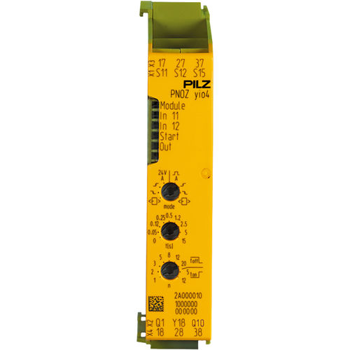 Módulo de extensión E/S - PNOZ yio4 2DI 3NO t - PILZ - para relés de seguridad / modular