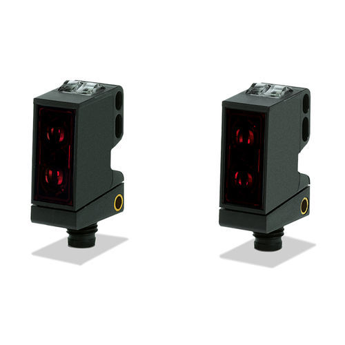 Sensor fotoeléctrico con supresión de fondo - PILZ - rectangular / para máquina de acondicionamiento