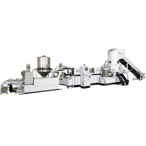 Línea de extrusión refrigerada con agua - CK-SC120 - Cheng Yieu Development Machinery Co., Ltd. - de alto rendimiento / de reciclaje de plásticos / para PP
