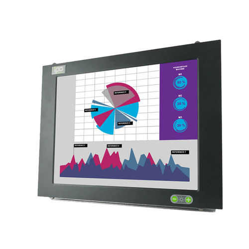 Monitor TFT - ITAS 17F - IPO Technologie - con pantalla táctil resistiva / LED / industrial