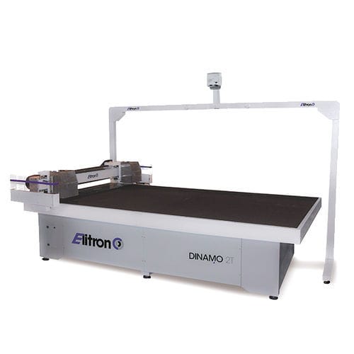 Máquina de corte doble cabezal - DINAMO 2T - Elitron IPM S.r.l. - de cuchilla / para textiles / para cuero