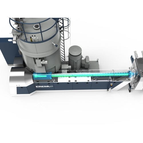 Línea de extrusión de placas - EcoGentle® - EREMA Engineering Recycling Maschinen und Anlagen - para termoplásticos / para escamas de botellas de PET