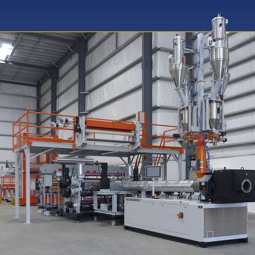 Línea de extrusión multicapas - esde Maschinentechnik GmbH - monoestrato / para envases termoformados / con pantalla táctil