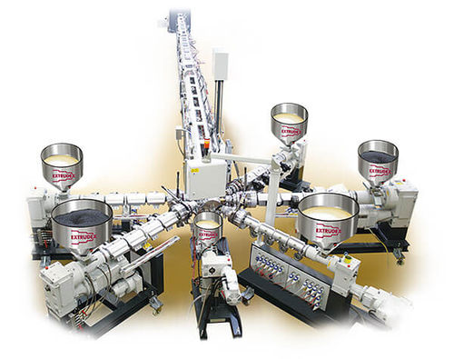 Línea de extrusión 5 stratos - Extrudex Kunststoffmaschinen GmbH - de tubos / para termoplásticos / para tuberías de agua