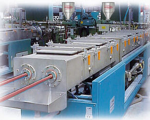 Línea de extrusión de doble tornillo - Extrudex Kunststoffmaschinen GmbH - monoestrato / de tubo / para termoplásticos