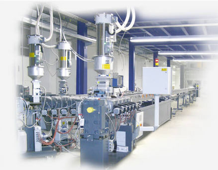 Línea de extrusión 3 capas - Extrudex Kunststoffmaschinen GmbH - monoestrato / de tubo / para termoplásticos