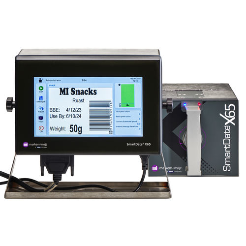Codificador de transferencia térmica de gran volumen - SmartDate® X65 - MARKEM-IMAJE - integrable / multicolor / de alta resolución