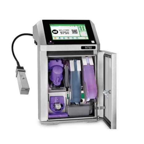 Impresora por chorro de tinta continuo - 9750 - MARKEM-IMAJE - de pie / monocroma / con pantalla táctil