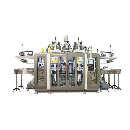 Extrusora sopladora - FK/HBA75GT04XD - Fong Kee Iron Works Co., Ltd. - para botellas / con dos estaciones / hidráulica