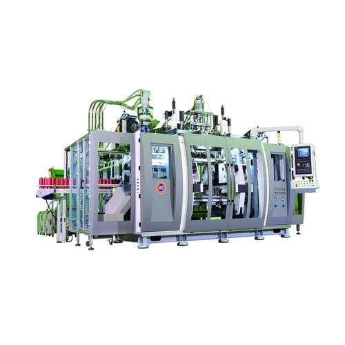 Extrusora sopladora - FK/HBA-45/65GT04QD - Fong Kee Iron Works Co., Ltd. - para botellas / con dos estaciones