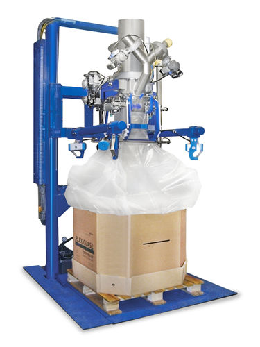 Línea de llenado semiautomática - WBE 500-1500 - Huzap GmbH - multicontenedor / de bolsas a granel / de barriles