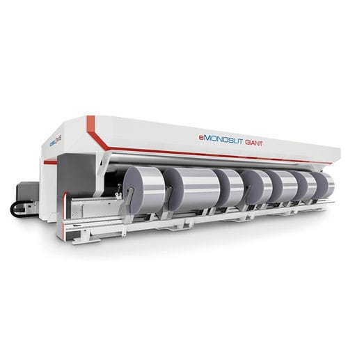 Cortadora rebobinadora automática - eMONOSLIT GIANT - IMS TECHNOLOGIES S.p.A. - para films de plástico / para la industria del embalaje / rápida