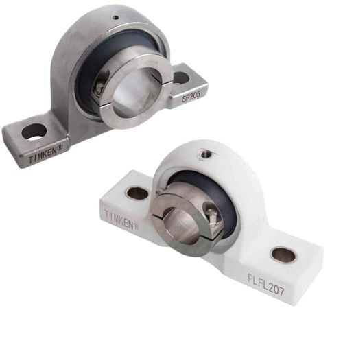 Soporte con rodamiento de soporte para chimeneas - EDT   - TIMKEN Europe - monobloque / con rodamiento de bolas / de acero inoxidable