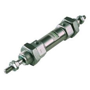 Cilindro neumático - CRDM-CWN series  - AUTOMAX - con varilla de paso / de doble efecto / ISO