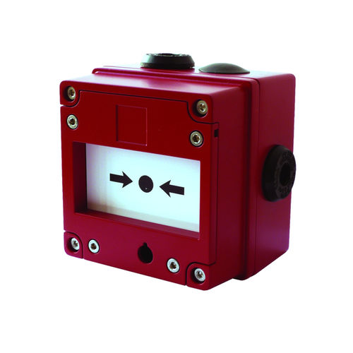 Pulsador de alarma manual ATEX - IS-CP4ABG - ae&t - para aplicaciones marinas / con martillo rompecristales