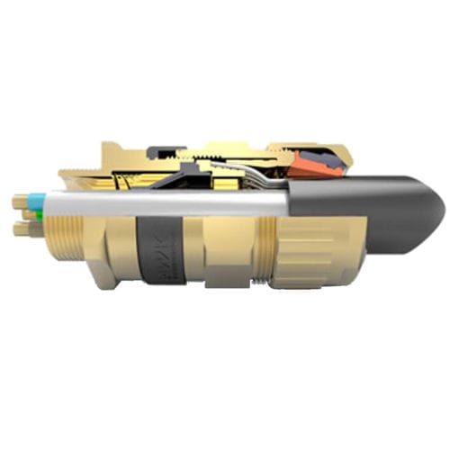 Prensaestopas de latón niquelado - 501453UNI - ae&t - de acero inoxidable / de latón / antideflagrante