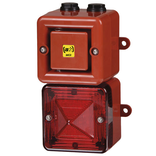 Difusor de alarma sonora con luz de señalización - TL100XV2 - ae&t - IP66 / 64 sonidos