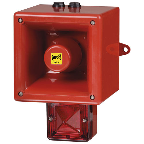 Difusor de alarma sonora con avisador luminoso de LED - TL112HV2 - ae&t - IP66 / robusto / 64 sonidos