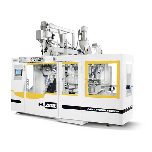Extrusora sopladora - HL600S/L - MECCANOPLASTICA GROUP - con una estación / para la industria del embalaje