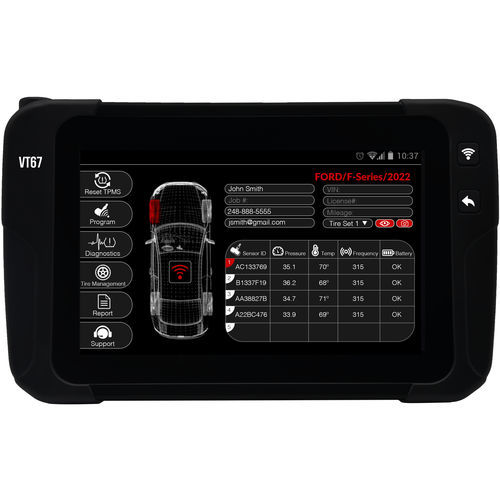 Sistema de diagnóstico TPMS - vt67 - ATEQ - WiFi / lectura del número de bastidor / para automóvil