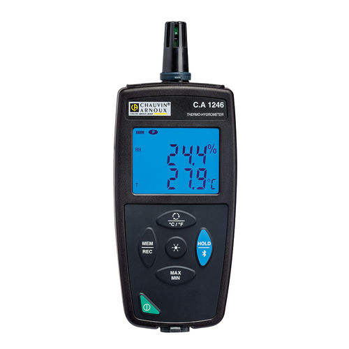 Termo-higrómetro con indicador digital - CA 1246  - CHAUVIN ARNOUX - con pantalla LED / de lectura directa / portátil