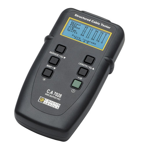 Comprobador para red - CA 7028 - CHAUVIN ARNOUX - de red LAN / de cableado