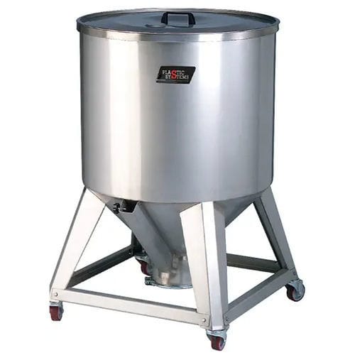 Silo para granulados - C series - Plastic Systems S.p.A. - para alimentador / de acero inoxidable