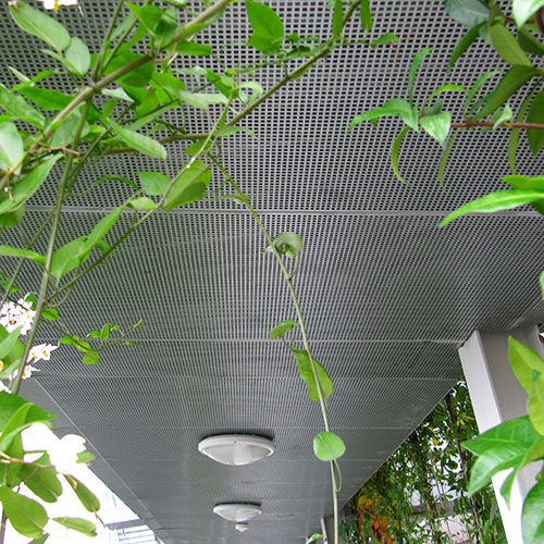Chapa perforada - C series - GANTOIS INDUSTRIES - de acero / texturizada / para techo